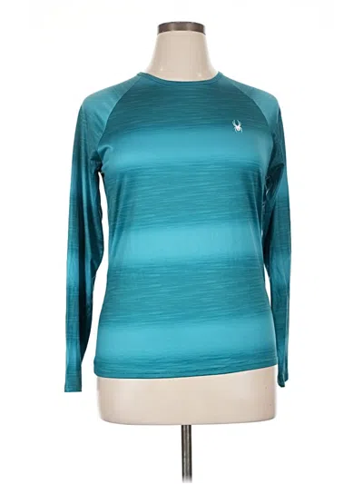 Pre-owned Spyder 3/4 Sleeve T-shirt In Blue