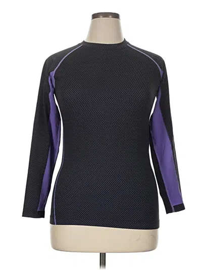 Pre-owned Spyder 3/4 Sleeve T-shirt In Purple