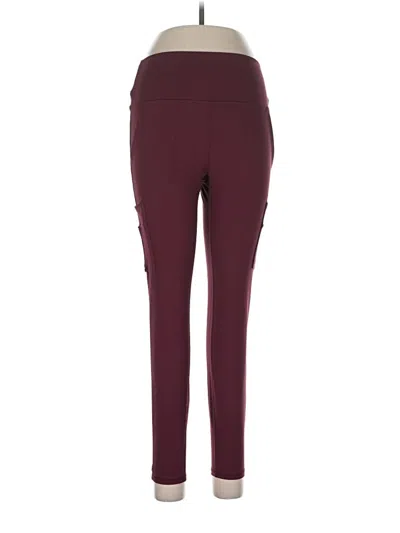 Pre-owned Spyder Active Pants In Burgundy