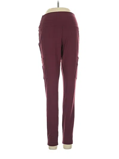 Pre-owned Spyder Active Pants In Burgundy