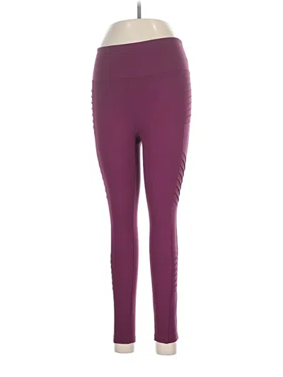 Pre-owned Spyder Active Pants In Burgundy