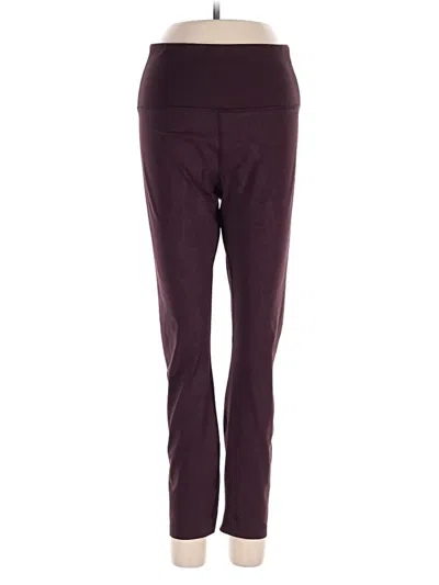 Pre-owned Spyder Active Pants In Burgundy