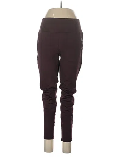 Pre-owned Spyder Active Pants In Burgundy