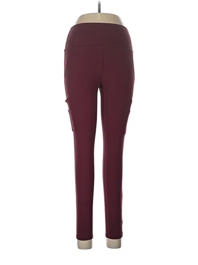 Pre-owned Spyder Active Pants In Burgundy