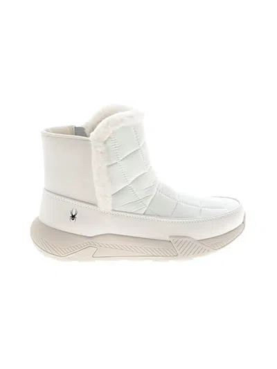 Pre-owned Spyder Ankle Boots In White
