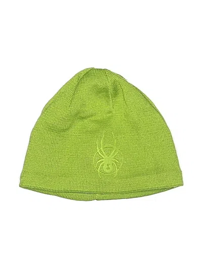 Pre-owned Spyder Kids' Beanie Hat In Green