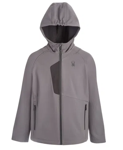 Spyder Kids' Big Boys Hooded Softshell Jacket In Polar