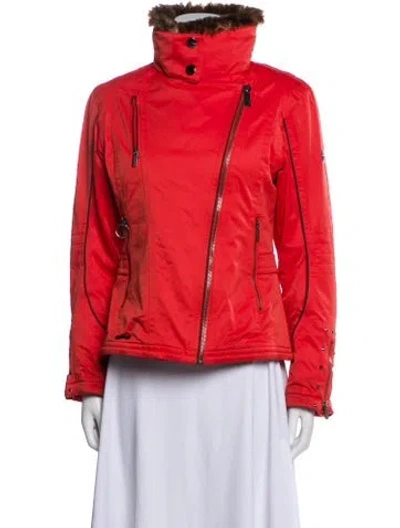 Pre-owned Spyder Biker Jacket In Orange