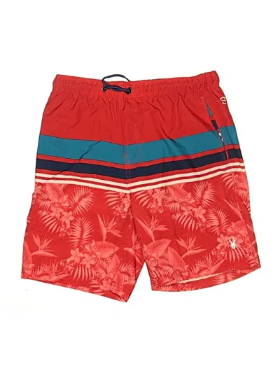 Pre-owned Spyder Kids' Board Shorts In Red