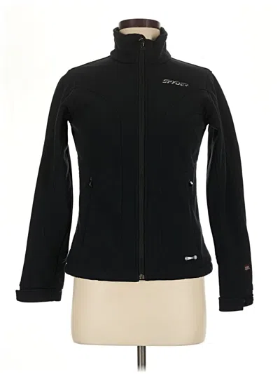 Pre-owned Spyder Cardigan Sweater In Black