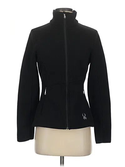 Pre-owned Spyder Cardigan Sweater In Black