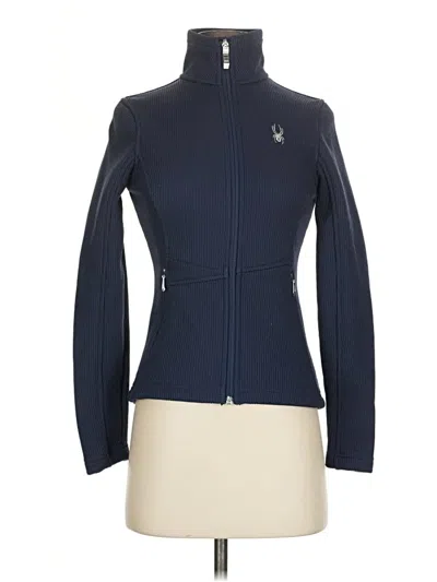 Pre-owned Spyder Cardigan Sweater In Blue