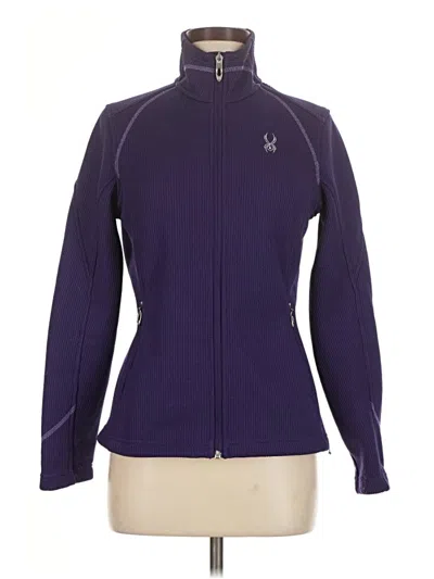 Pre-owned Spyder Cardigan Sweater In Purple