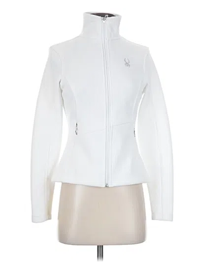 Pre-owned Spyder Cardigan Sweater In White