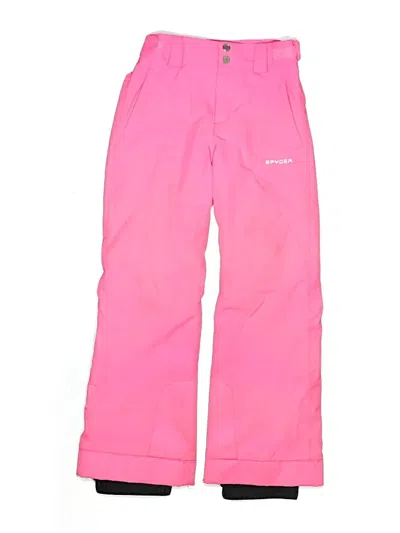 Pre-owned Spyder Kids' Casual Pants In Pink