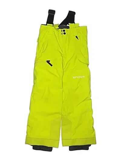 Pre-owned Spyder Kids' Casual Pants In Yellow