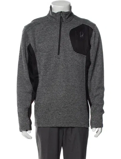 Pre-owned Spyder Colorblock Pattern In Gray