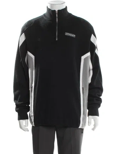 Pre-owned Spyder Colorblock Pattern Jacket In Black