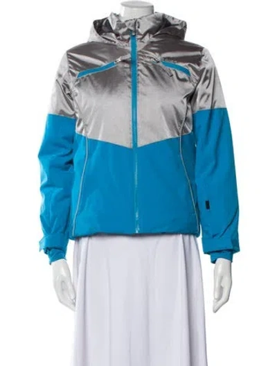 Pre-owned Spyder Colorblock Pattern Jacket In Blue