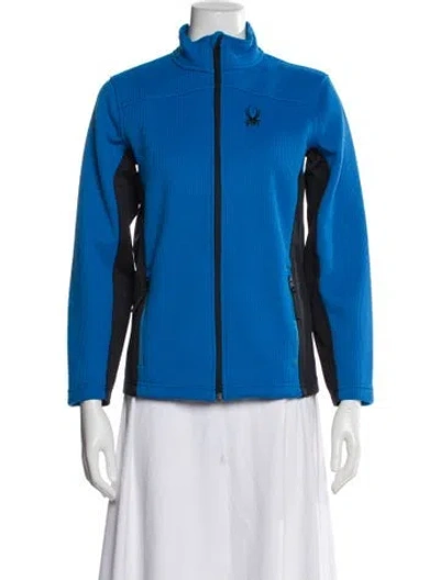 Pre-owned Spyder Colorblock Pattern Jacket In Blue