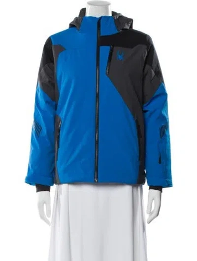 Pre-owned Spyder Colorblock Pattern Jacket In Blue