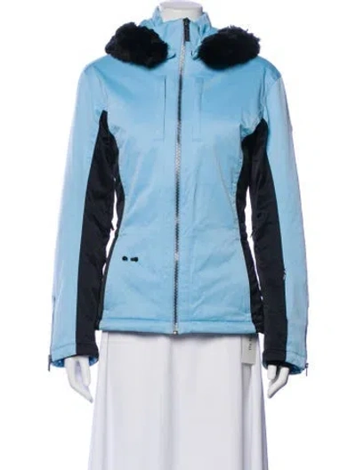 Pre-owned Spyder Colorblock Pattern Jacket In Blue