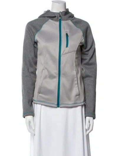 Pre-owned Spyder Colorblock Pattern Jacket In Gray