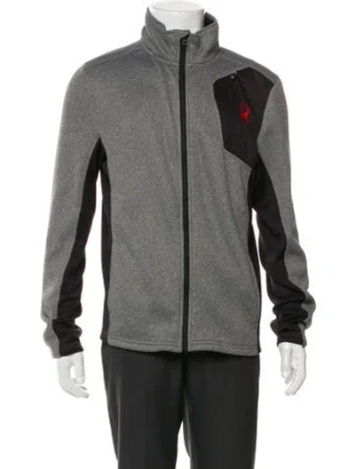 Pre-owned Spyder Colorblock Pattern Jacket In Gray