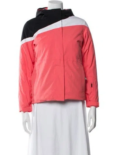 Pre-owned Spyder Colorblock Pattern Jacket In Pink