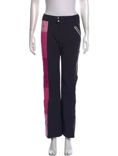 Pre-owned Spyder Colorblock Pattern Pants In Black