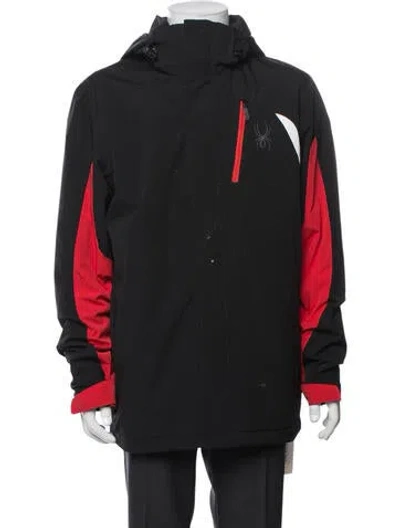 Pre-owned Spyder Colorblock Pattern Performance Jacket In Black