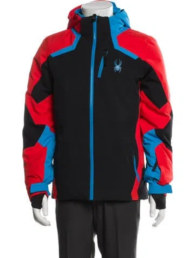 Pre-owned Spyder Colorblock Pattern Windbreaker In Multi