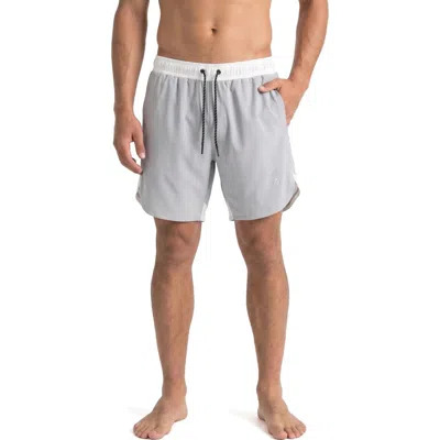 Spyder Colorblocked Scallop Volley Swim Shorts In Multi