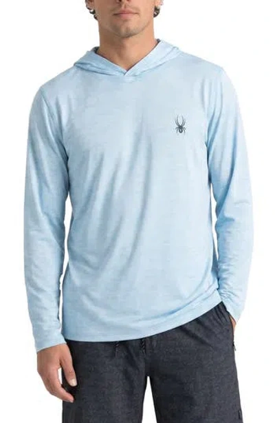 Spyder Core Heather Hooded Rashguard In Airy Blue
