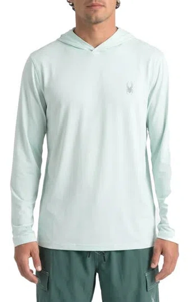 Spyder Core Heather Hooded Rashguard In Blue