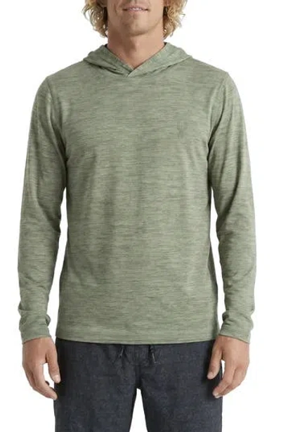 Spyder Core Heather Hooded Rashguard In Green