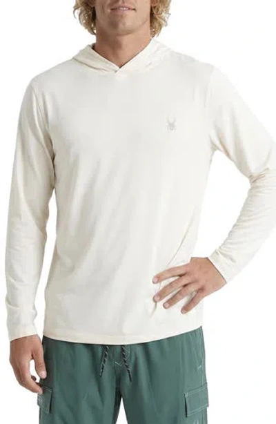 Spyder Core Heather Hooded Rashguard In Neutral
