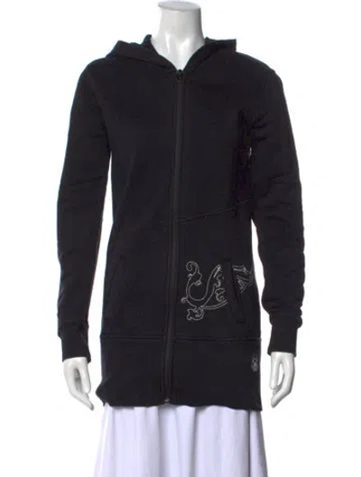 Pre-owned Spyder Crew Neck Long Sleeve Top In Black