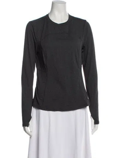 Pre-owned Spyder Crew Neck Long Sleeve T-shirt In Gray