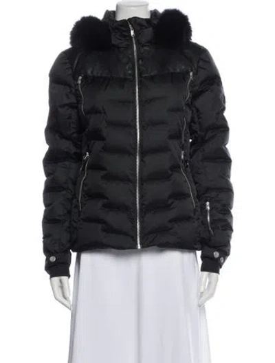 Pre-owned Spyder Down Coat In Black