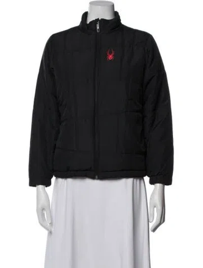 Pre-owned Spyder Down Jacket In Black