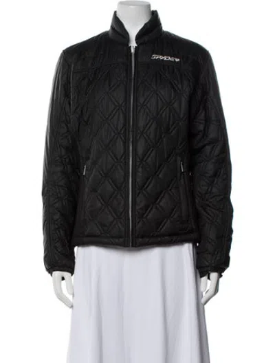 Pre-owned Spyder Down Jacket In Black