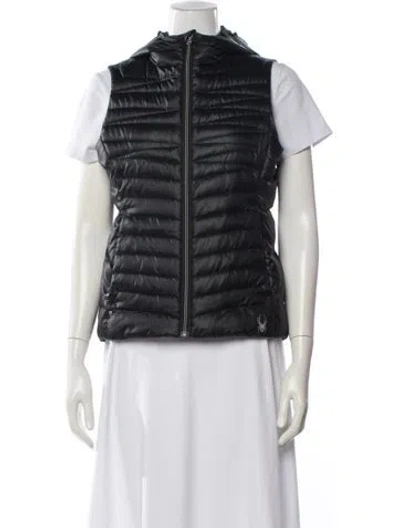 Pre-owned Spyder Down Jacket In Gray