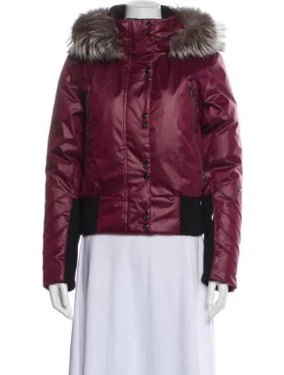 Pre-owned Spyder Down Jacket In Purple