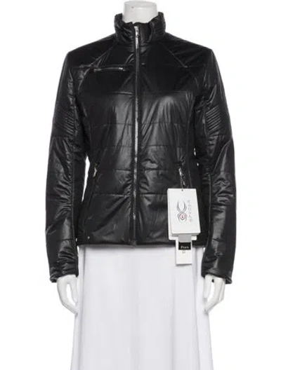 Pre-owned Spyder Down Jacket W/ Tags In Black