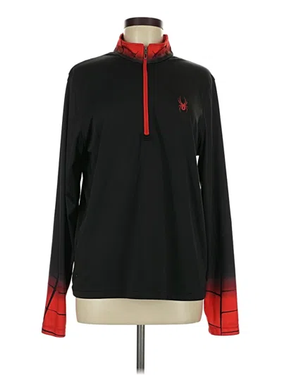 Pre-owned Spyder Fleece Jacket In Black
