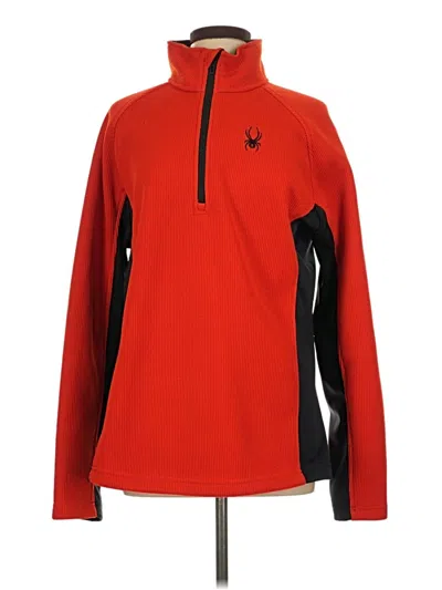 Pre-owned Spyder Fleece Jacket In Red