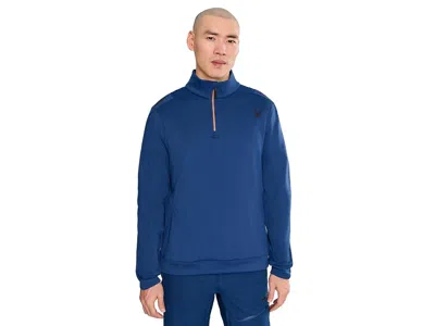 Spyder Fleece Speed 1/4 Zip Men's Clothing Indigo: Md, Elastane/polyester In Multi