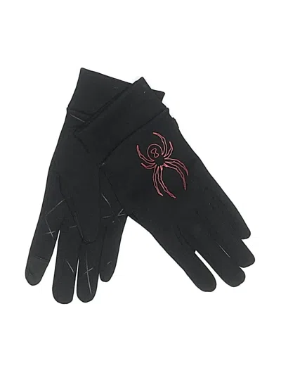 Pre-owned Spyder Gloves In Black