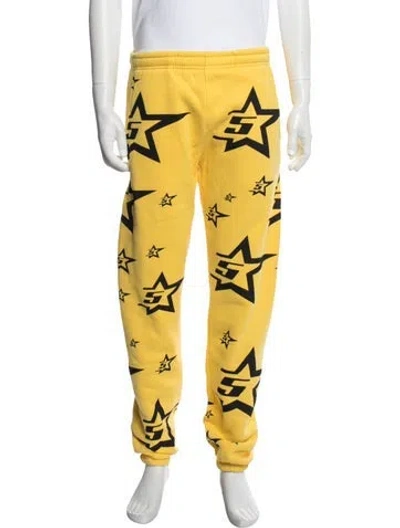Pre-owned Spyder Graphic Print Lounge Bottoms In Yellow
